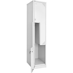 Go Steel Step Locker 1830Hx380Wx455mmD Silver Grey