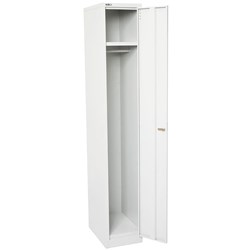 Go Steel Locker 1 Door 1830Hx305Wx455mmD White