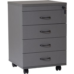 Rapid Worker Mobile Pedestal 4 Drawers Ironstone