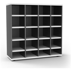 Rapid Pigeon Storage Unit 1040Hx1040Wx380mmD Natural White & Ironstone