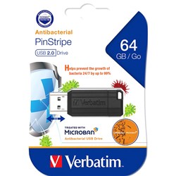 Verbatim Store N Go Microban USB 2.0 64GB Black
