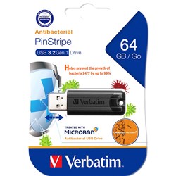 Verbatim Store N Go Microban USB 3.2 64GB Black