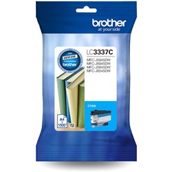 Brother LC-3337C Ink Cartridge Cyan High Yield