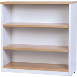 Logan Bookcase 2 Shelves 900H x 315D x 900W Oak and White