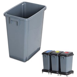Compass Recycling Bin 60 Litre Grey