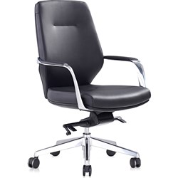 NTS Brighton Executive Chair Medium Back Black PU
