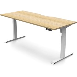 Boost Light Electric Desk Height Adjustable 1800 x 750 Oak/White