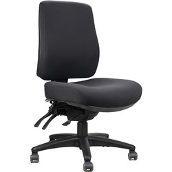 Ergo Air Operator Chair High Back Black Fabric