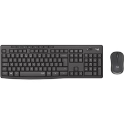 Logitech MK295 Wireless Combo Silent Keyboard and Mouse Graphite