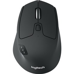 Logitech M720 Wireless Mouse Triathlon Black