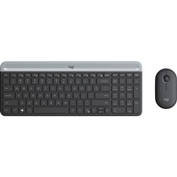 Logitech MK470 Wireless Combo Slim Keyboard and Mouse Black