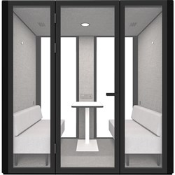 B.Quiet Acoustic Meeting Pod 2-4 Person Black