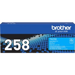 Brother TN258C Toner Cartridge Cyan 1000pg