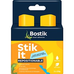 Bostik Stik It Repositional Glue 25g Pack of 2