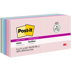Post-it Notes Super Sticky 76x76mm Recycled 654-24NH-CP Wunderlust Cabinet Pack of 24