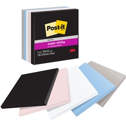 Post-it 654-5SSNE Super Sticky Notes 76 x 76mm Simply Serene Pack of 5