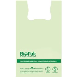BioPak Compostable Bin Liners With Handle Green 25L Pack of 100