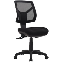 Rio Low Back Office Chair Mesh Back 3 Lever Black