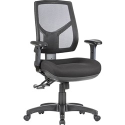 Hino Black Mesh Chair With Arms
