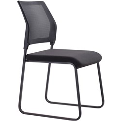 Neo Visitor Chair Mesh Back Black Fabric Seat