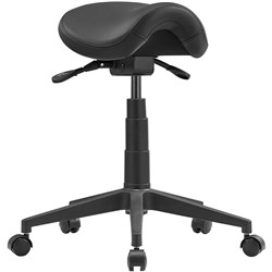 Cad Industrial Saddle Stool Black PU