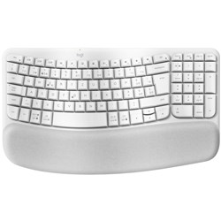 Logitech Ergo Series Wave Keys For Business Wireless Keyboard Off-White