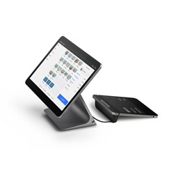 Square Register With Detachable Customer Display Grey