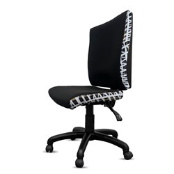 K2 Orange Dust Katherine High Back Office Chair Black Cockatoo Fabric