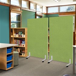 Visionchart Lightweight Room Divider Screen Mobile Leg 1190 x 1500mm Colour of Choice