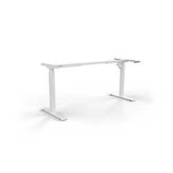Q-Stand Electric Desk Height Adjustable Frame Only White