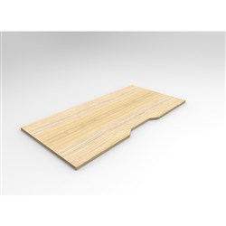 Scalloped Table Top 1500W x 750mmD Natural Oak