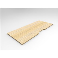 Scalloped Table Top 1800W x 750mmD Natural Oak
