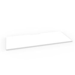 Scalloped Table Top 1800W x 750mmD Natural White