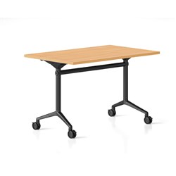 Typhoon Flip Top Table 1200W x 600D Beech Top Black Frame