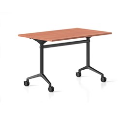 Typhoon Flip Top Table 1200W x 600D Cherry Top Black Frame