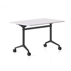 Typhoon Flip Top Table 1200W x 600D White Top Black Frame