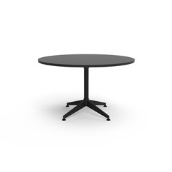 Typhoon Round Meeting Table 1200mm Diam Black Top Black Base