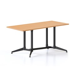 Typhoon Meeting Table 1500W x 750D Beech Top Black Frame