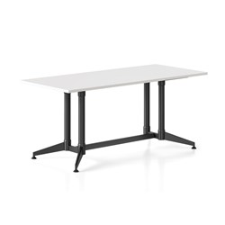 Typhoon Meeting Table 1800W x 750D White Top Black Frame