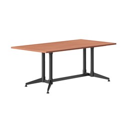 Typhoon Meeting Table 1800W x 900D Cherry Top Black Frame
