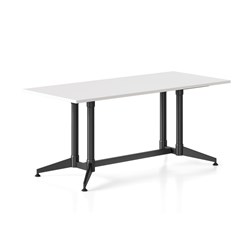 Typhoon Meeting Table 1800W x 900D White Top Black Frame