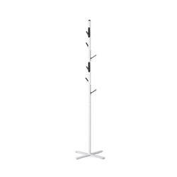 Kolo Coat And Hat Stand 6 Hook 1730mmH White