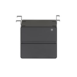 Rapid Deluxe Infinity Hanging Pedestal 2 Drawer 400W Black