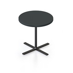 Kolo Round Side Table 500D x 457mmH Black Top Black Base