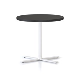 Kolo Round Side Table 500D x 457mmH Black Top White Base