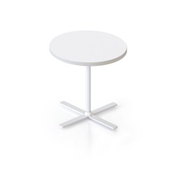 Kolo Round Side Table 500D x 457mmH White Top White Base
