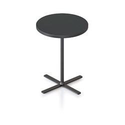 Kolo Round Side Table 500D x 587mmH Black Top Black Base