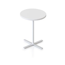 Kolo Round Side Table 500D x 587mmH White Top White Base