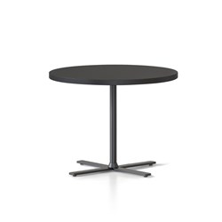 Kolo Round Side Table 600D x 457mmH Black Top Black Base