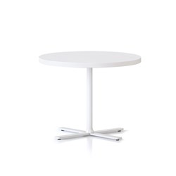 Kolo Round Side Table 600D x 457mmH White Top White Base